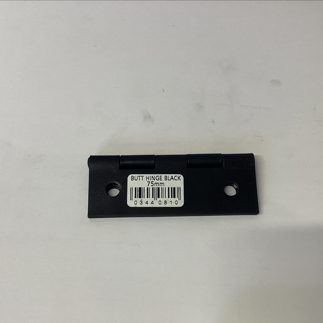 Blk butt hinge 75mm 0344081