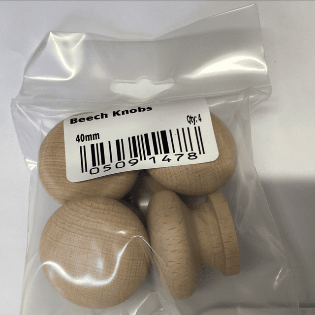 Beech knob 40mm 0509147