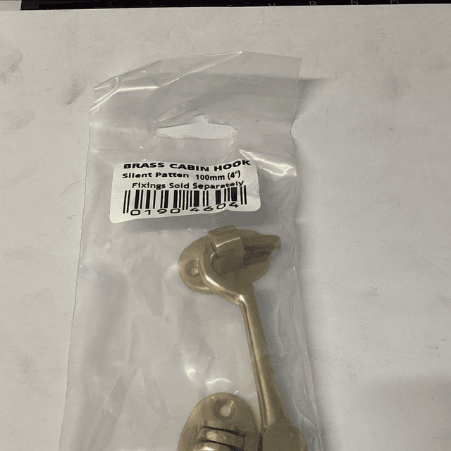 Brass cabin hook 100mm 0190460