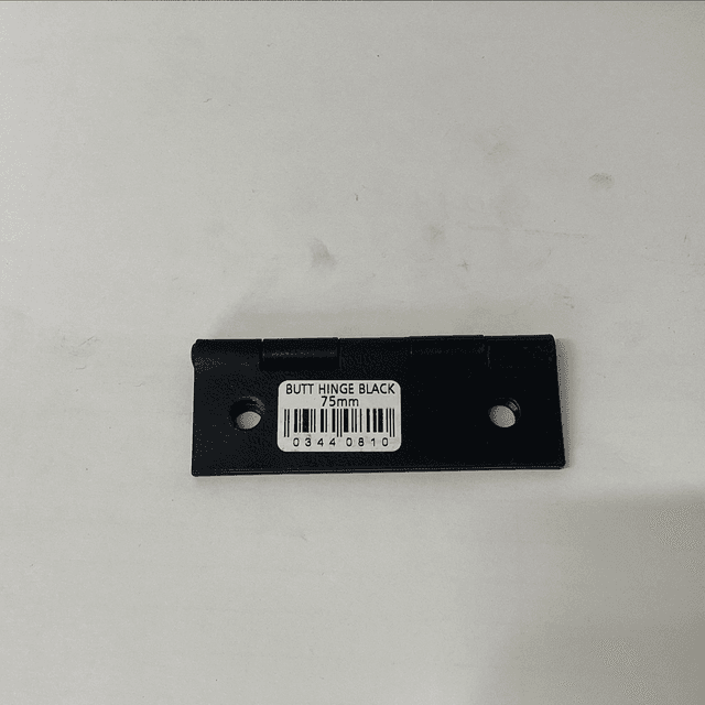 Blk butt hinge 75mm 0344081